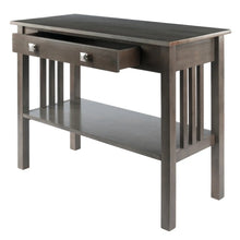 Load image into Gallery viewer, Winsome Wood Stafford Console Hall Table in Oyster Gray