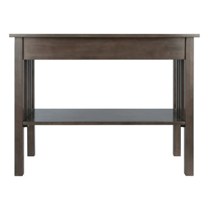 Winsome Wood Stafford Console Hall Table in Oyster Gray