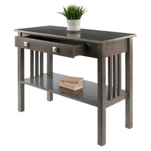 Load image into Gallery viewer, Winsome Wood Stafford Console Hall Table in Oyster Gray