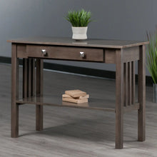 Load image into Gallery viewer, Winsome Wood Stafford Console Hall Table in Oyster Gray