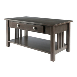 Winsome Wood Stafford Coffee Table in Oyster Gray