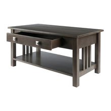 Load image into Gallery viewer, Winsome Wood Stafford Coffee Table in Oyster Gray