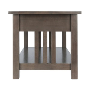 Winsome Wood Stafford Coffee Table in Oyster Gray