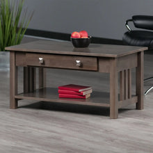 Load image into Gallery viewer, Winsome Wood Stafford Coffee Table in Oyster Gray