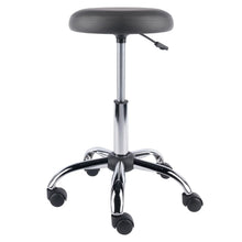 Load image into Gallery viewer, Winsome Wood Clyde Adjustable Cushion Seat Swivel Stool in Charcoal and Chrome 