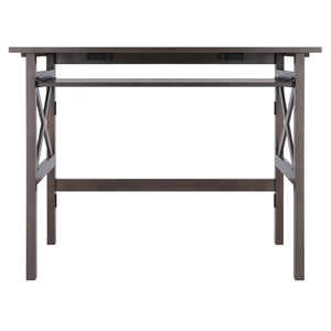 Winsome Wood Xander Foldable Desk in Oyster Gray