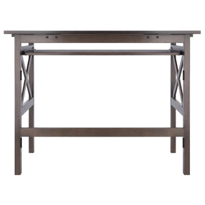 Winsome Wood Xander Foldable Desk in Oyster Gray