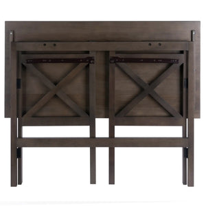 Winsome Wood Xander Foldable Desk in Oyster Gray