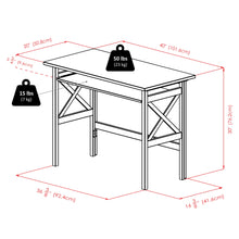 Load image into Gallery viewer, Winsome Wood Xander Foldable Desk in Oyster Gray