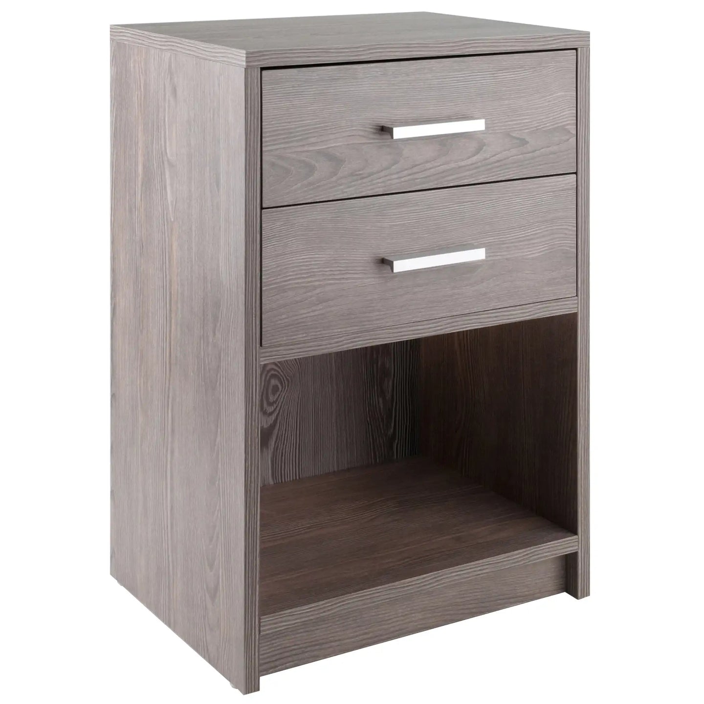 Winsome Wood Molina Accent Table, Nightstand in Ash Gray