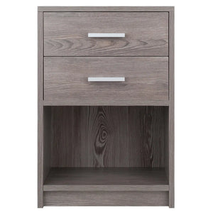 Winsome Wood Molina Accent Table, Nightstand in Ash Gray