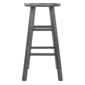 Winsome Wood Ivy Square Leg Counter Stool in Rustic Oyster Gray 