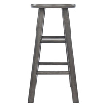 Load image into Gallery viewer, Winsome Wood Ivy Square Leg Counter Stool in Rustic Oyster Gray 