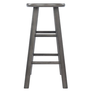 Winsome Wood Ivy Square Leg Counter Stool in Rustic Oyster Gray 