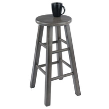 Load image into Gallery viewer, Winsome Wood Ivy Square Leg Counter Stool in Rustic Oyster Gray 