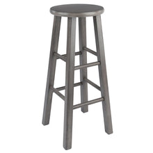 Load image into Gallery viewer, Winsome Wood Ivy Square Leg Bar Stool in Rustic Oyster Gray 