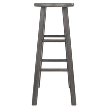 Load image into Gallery viewer, Winsome Wood Ivy Square Leg Bar Stool in Rustic Oyster Gray 