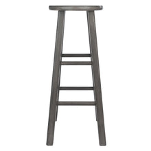 Load image into Gallery viewer, Winsome Wood Ivy Square Leg Bar Stool in Rustic Oyster Gray 