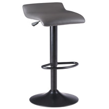 Load image into Gallery viewer, Winsome Wood Tarah 2-Pc Adjustable Swivel Seat Stool Set in Black and Slate Gray