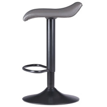 Load image into Gallery viewer, Winsome Wood Tarah 2-Pc Adjustable Swivel Seat Stool Set in Black and Slate Gray