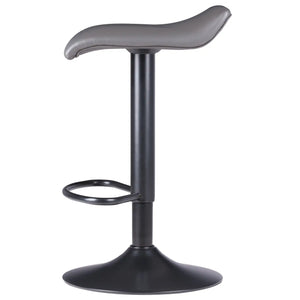 Winsome Wood Tarah 2-Pc Adjustable Swivel Seat Stool Set in Black and Slate Gray