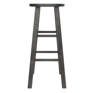 Winsome Wood Element 2-Pc Bar Stool Set in Oyster Gray