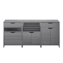 Load image into Gallery viewer, Winsome Wood Nova 3-Pc Storage Cabinet Set in Charcoal