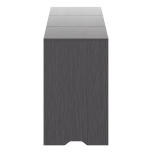 Winsome Wood Nova 3-Pc Storage Cabinet Set in Charcoal