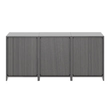 Load image into Gallery viewer, Winsome Wood Nova 3-Pc Storage Cabinet Set in Charcoal