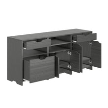 Load image into Gallery viewer, Winsome Wood Nova 3-Pc Storage Cabinet Set in Charcoal