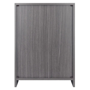 Winsome Wood Nova Open Shelf Storage Cabinet in Charcoal 