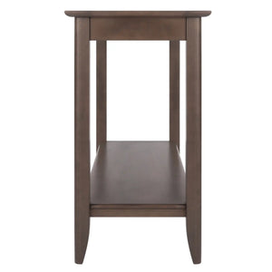 Winsome Wood  Santino Console Hall Table in Oyster Gray