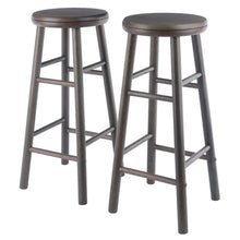 Load image into Gallery viewer, Winsome Wood Shelby 2-Pc Swivel Seat Bar Stool Set in Oyster Gray