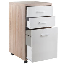 Load image into Gallery viewer, Winsome Wood Kenner File Cabinet, 2-Drawer in Reclaimed Wood and White