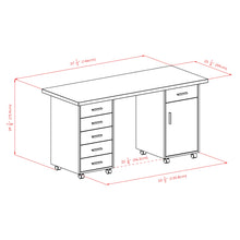 Load image into Gallery viewer, Winsome Wood Kenner Storage Cabinet, 1-Drawer in Reclaimed Wood and White