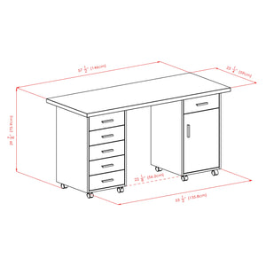 Winsome Wood Kenner Storage Cabinet, 1-Drawer in Reclaimed Wood and White