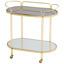 Load image into Gallery viewer, Cyan Design Motif Bar Cart - Gold