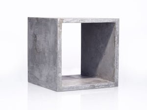 Cube Accent Table | Concrete Nightstand | Cube Coffee Table | Mid Century Modern Furniture | Foyer Table | Minimal Media Console