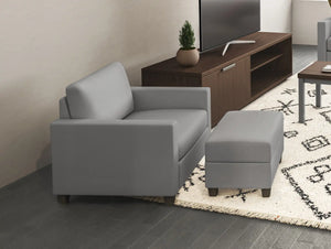 Homestyles Dylan Gray Armchair and Ottoman