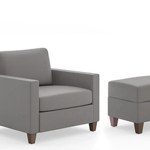 Homestyles Dylan Gray Armchair and Ottoman
