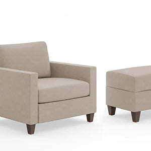 Homestyles Dylan Tan Armchair and Ottoman