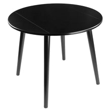 Load image into Gallery viewer, Winsome Wood Moreno Round Drop Leaf Dining Table in Black 