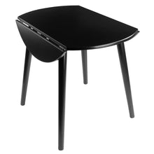 Load image into Gallery viewer, Winsome Wood Moreno Round Drop Leaf Dining Table in Black 