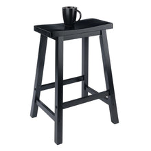 Load image into Gallery viewer, Winsome Wood Satori Saddle Seat Counter Stool in Black