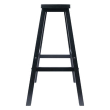 Load image into Gallery viewer, Winsome Wood Satori Saddle Seat Bar Stool in Black