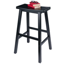 Load image into Gallery viewer, Winsome Wood Satori Saddle Seat Bar Stool in Black