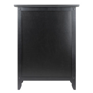 Winsome Wood Henry Accent Table, Nightstand in Black