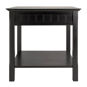 Winsome Wood Timber Accent Table in Black