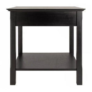 Winsome Wood Timber Accent Table in Black