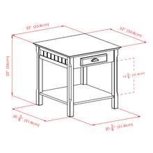 Load image into Gallery viewer, Winsome Wood Timber Accent Table in Black